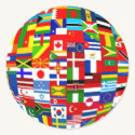 Globo da bandeira adesivos