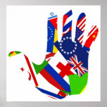 Flag Hand posters