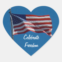 Flag Heart Sticker