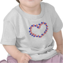 Flag Heart Tee Shirt