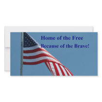 Flag, Home of the Free! photo cards