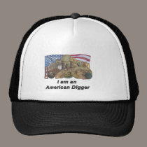 Flag I am an American Digger hats