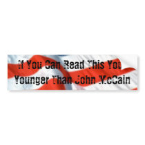 Flag, If You Can Read This Your Younger Than Jo... bumper stickers by flipcode1 Flag, If You Can Read This Your Younger Than Jo... bumper stickers