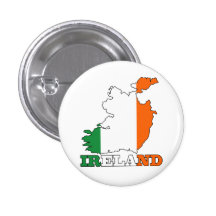Flag in Map of Ireland Pins