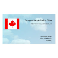 Flag international business,blue sky background business cards