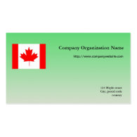 Flag international business business card template