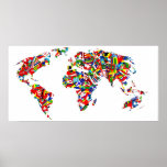 Flag Map Posters