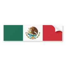 Flag Mexico bumper stickers by TheBoyAndTheRobot Flag Mexico bumper stickers