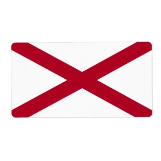 Flag of Alabama Avery Label