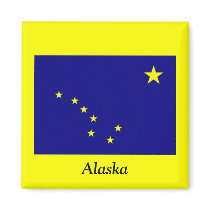 Flag of Alaska Fridge Magnets