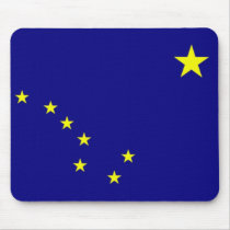 Flag of Alaska Mouse Pads