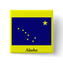 Flag of Alaska Pinback Button