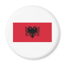 Flag of Albania Fridge Magnet