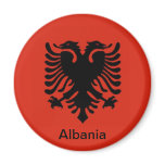 Flag of Albania Refrigerator Magnet