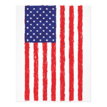flag of america letterhead