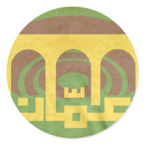 Flag of Amman, Jordan Round Sticker