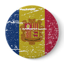 FLAG OF ANDORA PINBACK BUTTONS