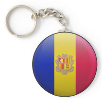 Flag of Andorra Key Chains