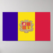 Flag of Andorra Posters