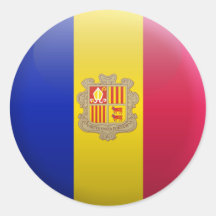 Flag of Andorra Sticker
