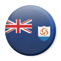 Flag of Anguilla Refrigerator Magnet