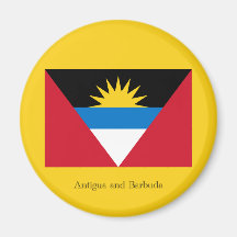 Flag of Antigua and Barbuda Magnets