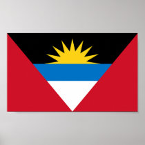Flag of Antigua and Barbuda Poster
