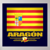 Flag of Aragon Poster