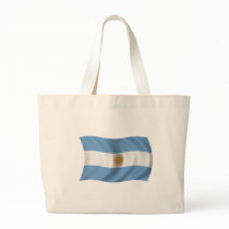 Flag of Argentina Canvas Bags