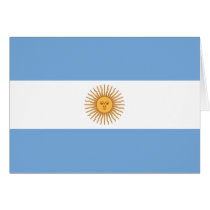 Flag of Argentina Greeting Card