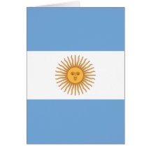 Flag of Argentina Card