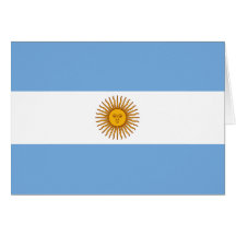 Flag of Argentina Greeting Card