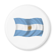 Flag of Argentina Fridge Magnet