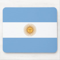Flag of Argentina Mouse Pads