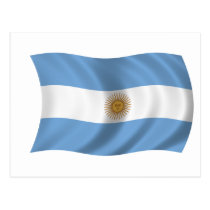 Flag of Argentina postcards