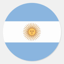 Flag of Argentina Round Sticker