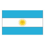 Flag of Argentina Rectangle Stickers