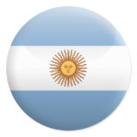 Flag of Argentina Round Sticker