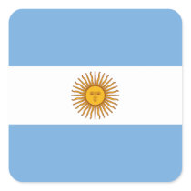 Flag of Argentina Sticker (Square)