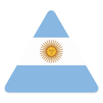 Flag of Argentina Sticker (Triangle)