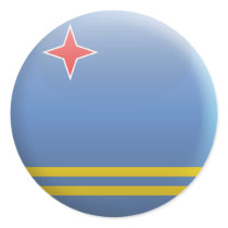 Flag of Aruba Round Stickers
