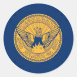 Flag of Atlanta, Georgia Round Sticker
