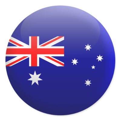Round Australian Flag