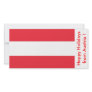 Flag of Austria, Happy Holidays from Austria Personalized Photo Card