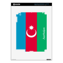 Flag of Azerbaijan Decals For Ipad 3