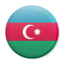 Flag of Azerbaijan Fridge Magnet