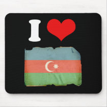 Flag of Azerbaijan Mousepads
