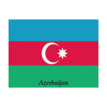 Flag of Azerbaijan Postcard