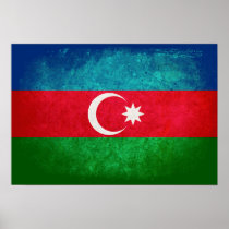 Flag of Azerbaijan Posters