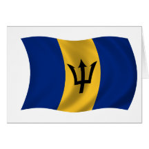 Flag of Barbados Card
